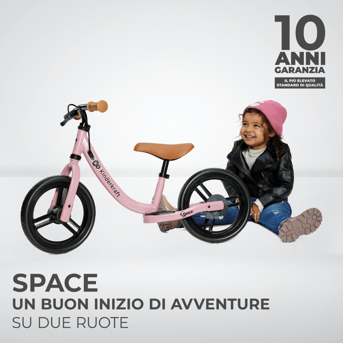 Bicicletta senza pedali  SPACE rosa