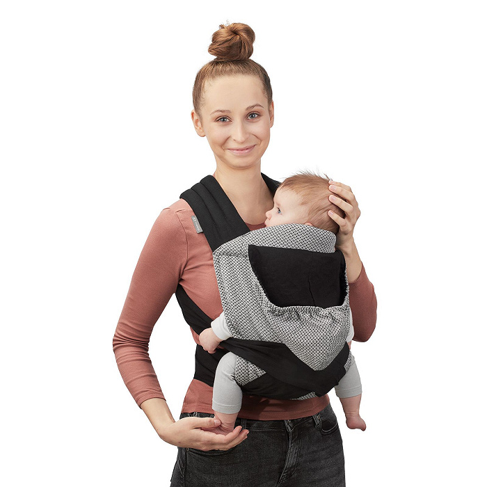 Fascia porta bebé ergonomica ADOREE grigio