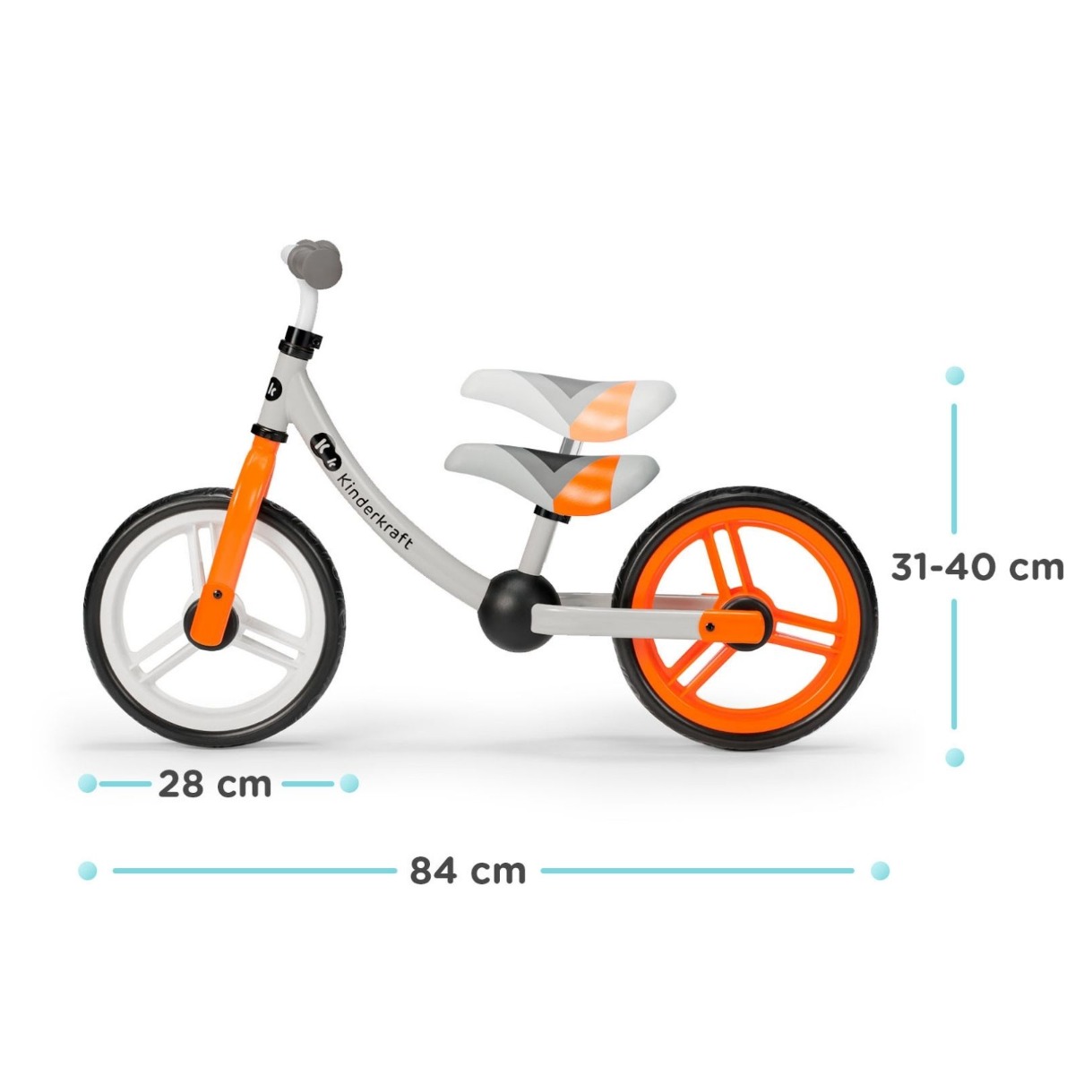 Bicicletta senza pedali 2WAY NEXT Orange